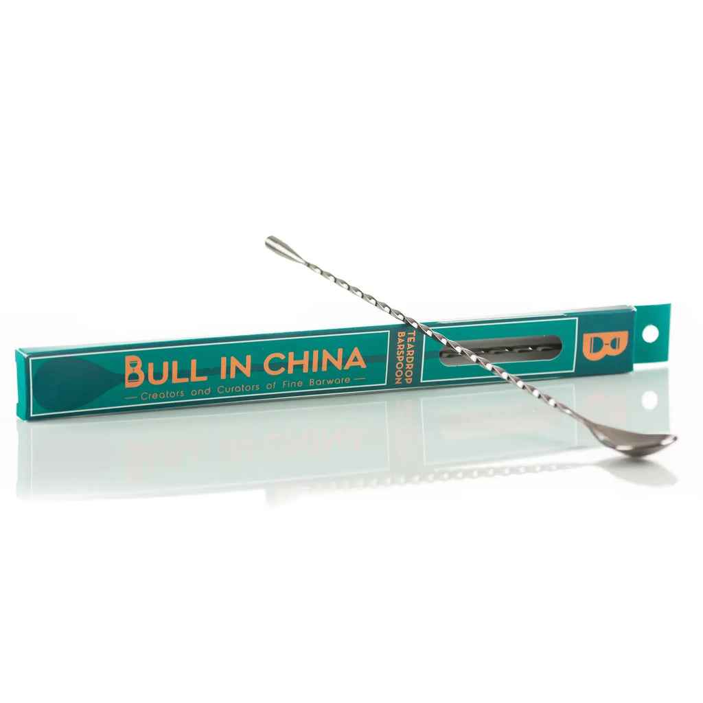 Bar spoon on white background