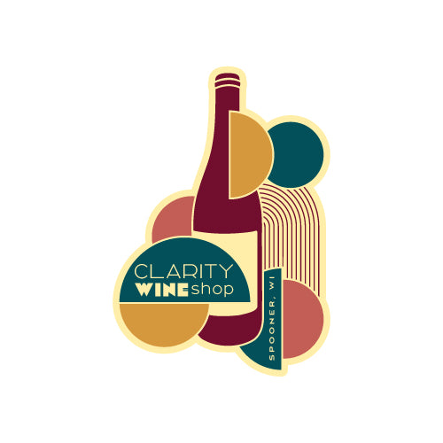 Sticker - Clarity Wine Shop - Retro Graphic