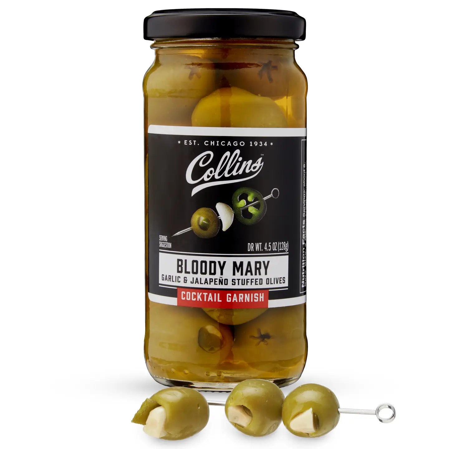 Collins - Garlic and Jalapeno Stuffed Olives