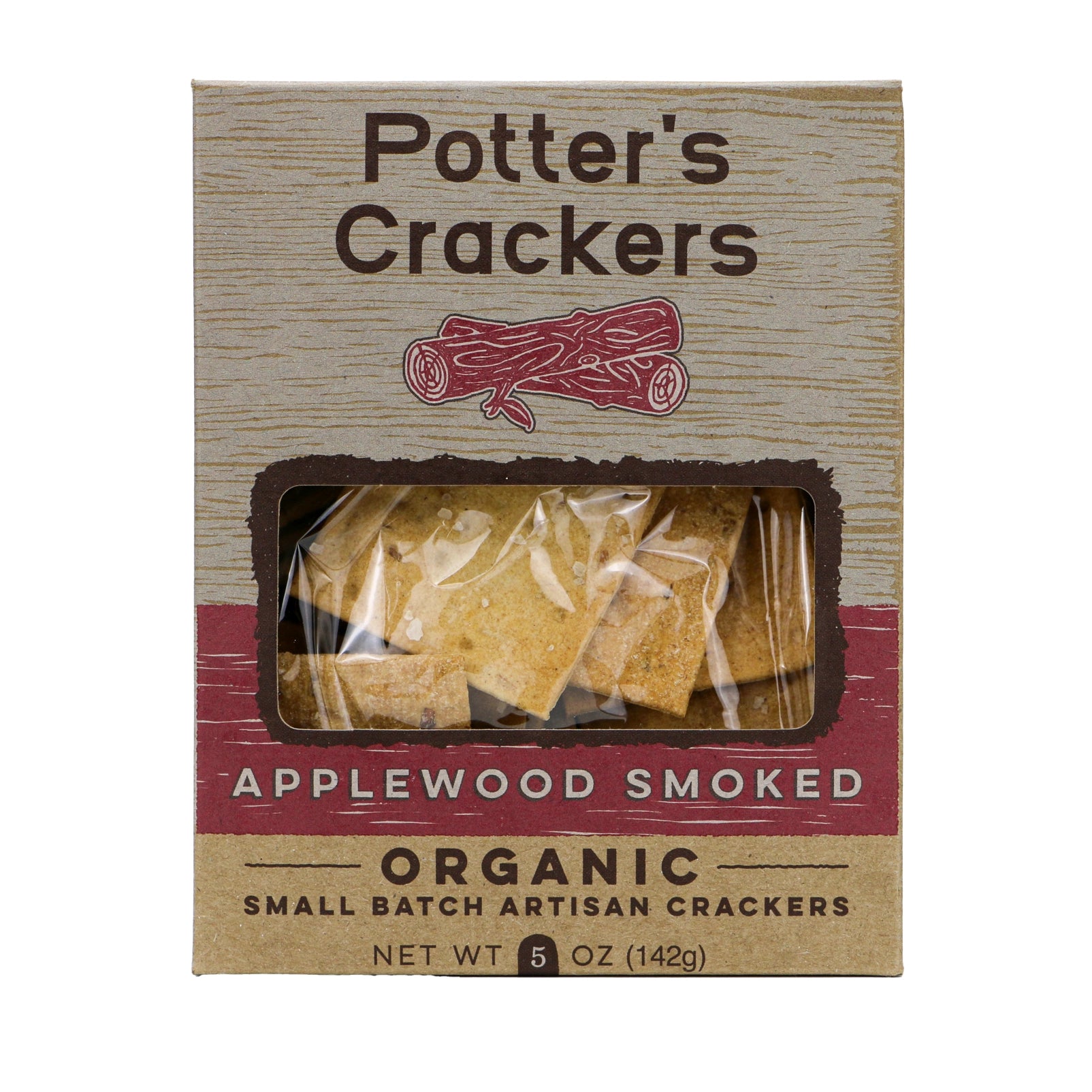 Potter's Crackers - Organic Applewood Smoked Crackers - Wisconsin