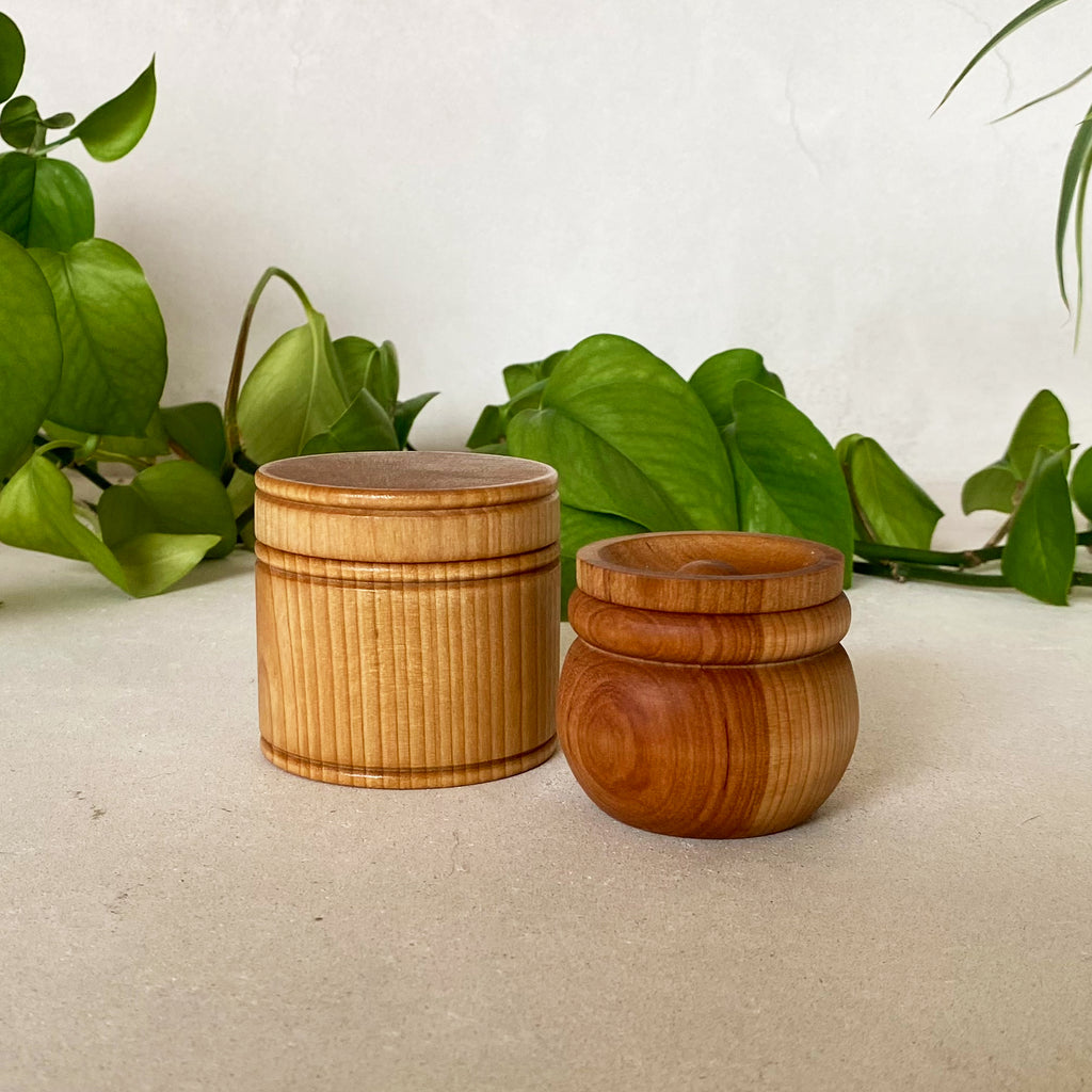 Wood Spice Containers